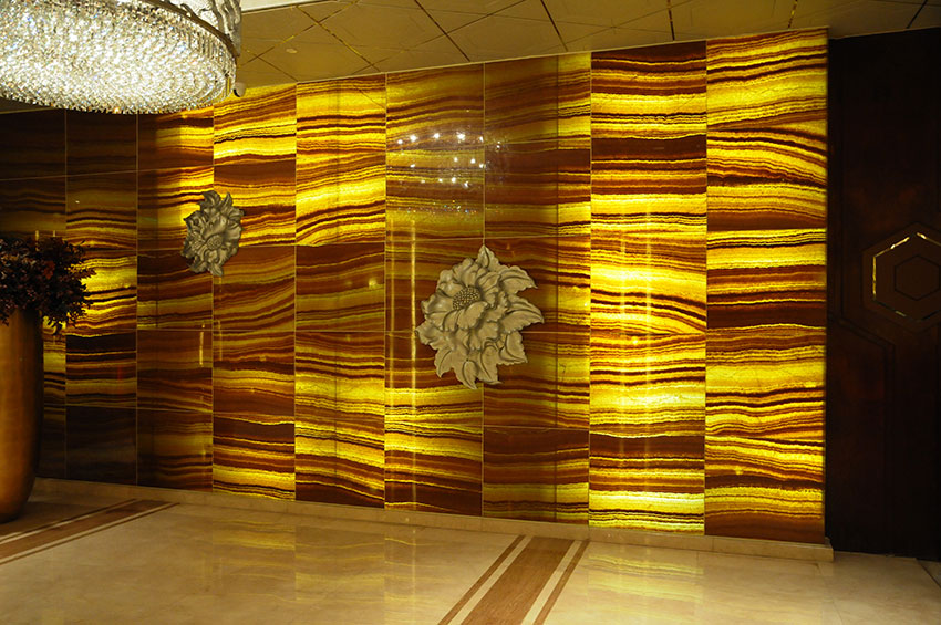 Backlit Decor Faux Alabaster / Marble Lighting Translucent Sheets